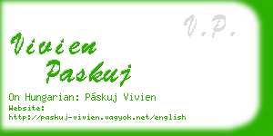 vivien paskuj business card